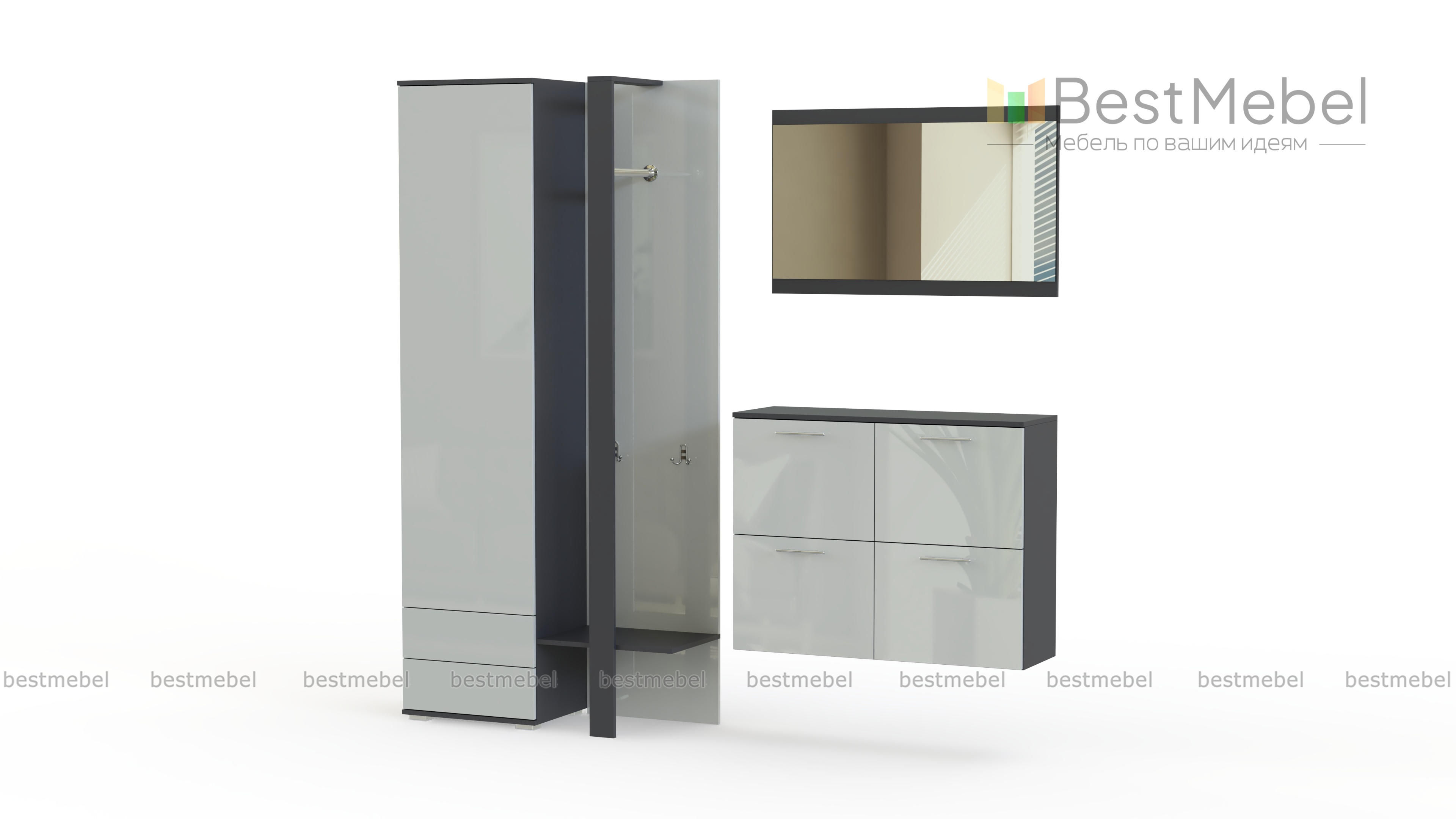 Прихожая Ольга Глянец BMS