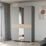 Шкаф 3-створчатый Линда с зеркалом BMS - Фото 7