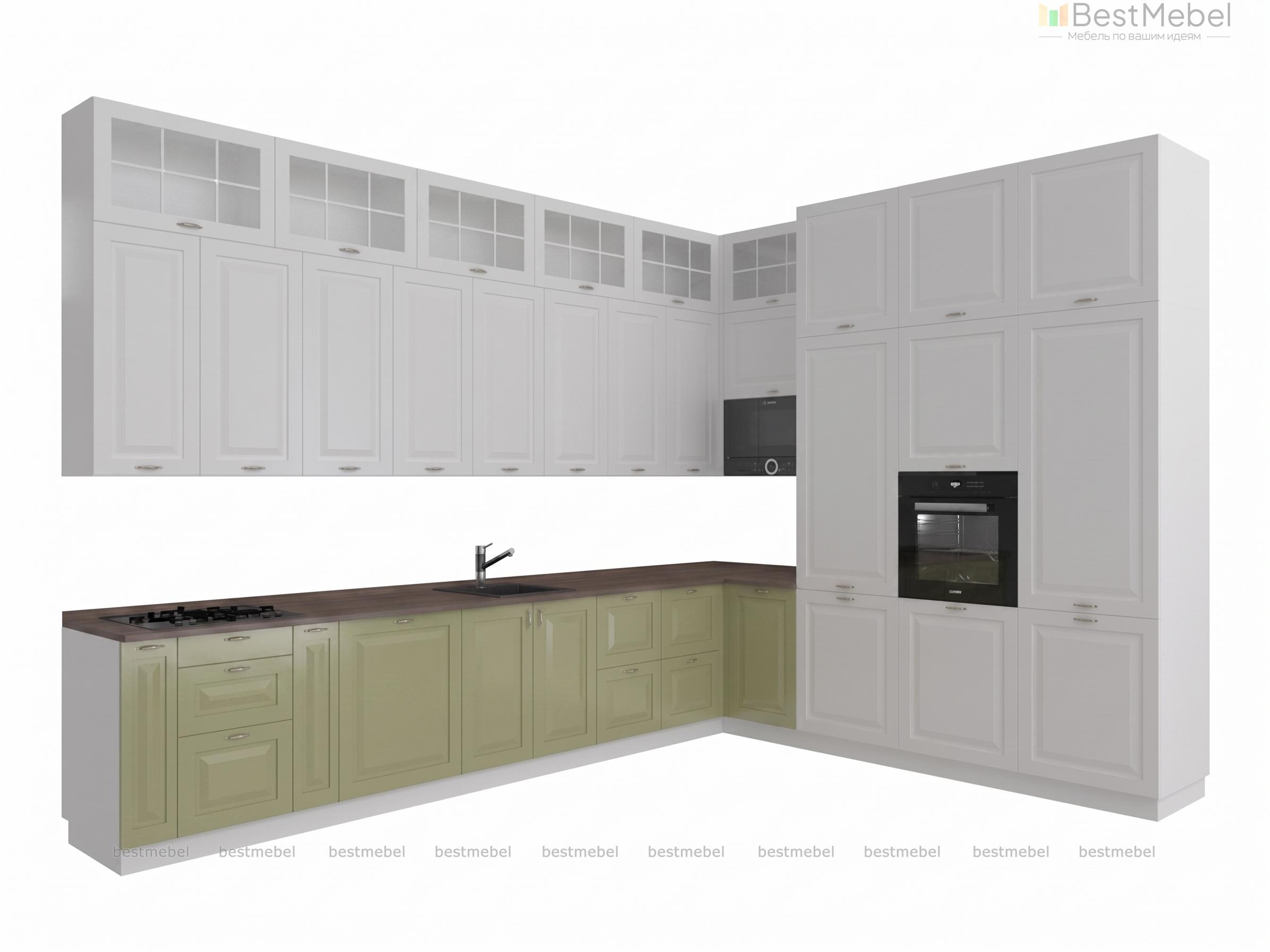 Кухня Зеленая BMS - Фото