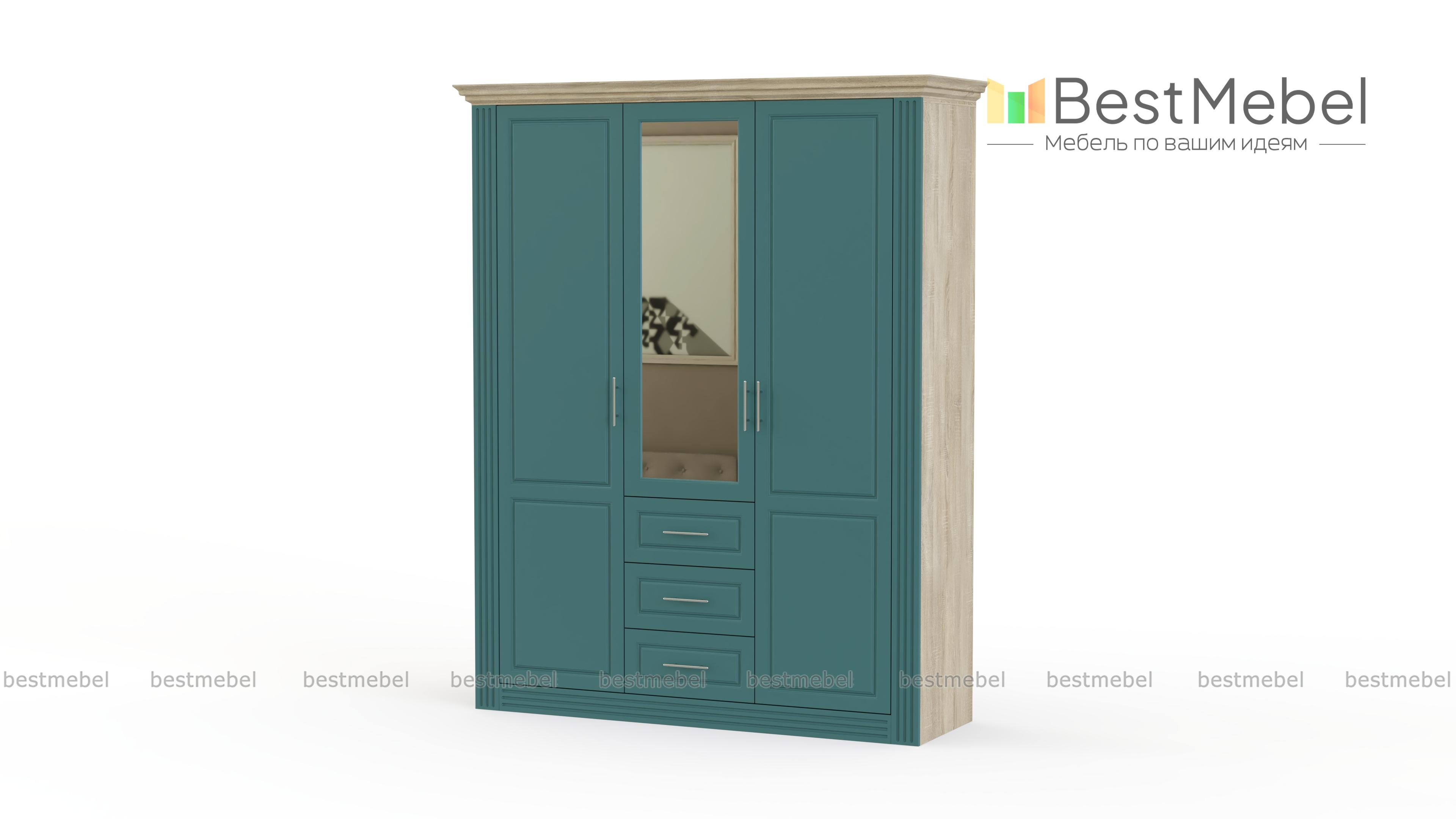 Шкаф распашной Классика 4 BMS - Фото