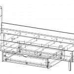 Чертеж Кровать Полина 31 BMS