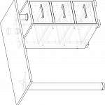 Чертеж Маникюрный стол Василиса 5 BMS