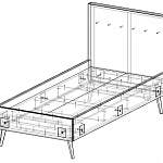 Чертеж Кровать Линнея 18 BMS