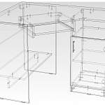 Чертеж Угловой стол СУ-1 BMS