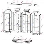 Схема сборки Распашной шкаф Марлин BMS
