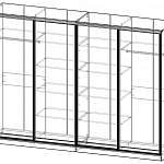 Чертеж Шкаф-купе Оскар 29 BMS