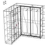 Чертеж Угловой шкаф Локи 52 BMS