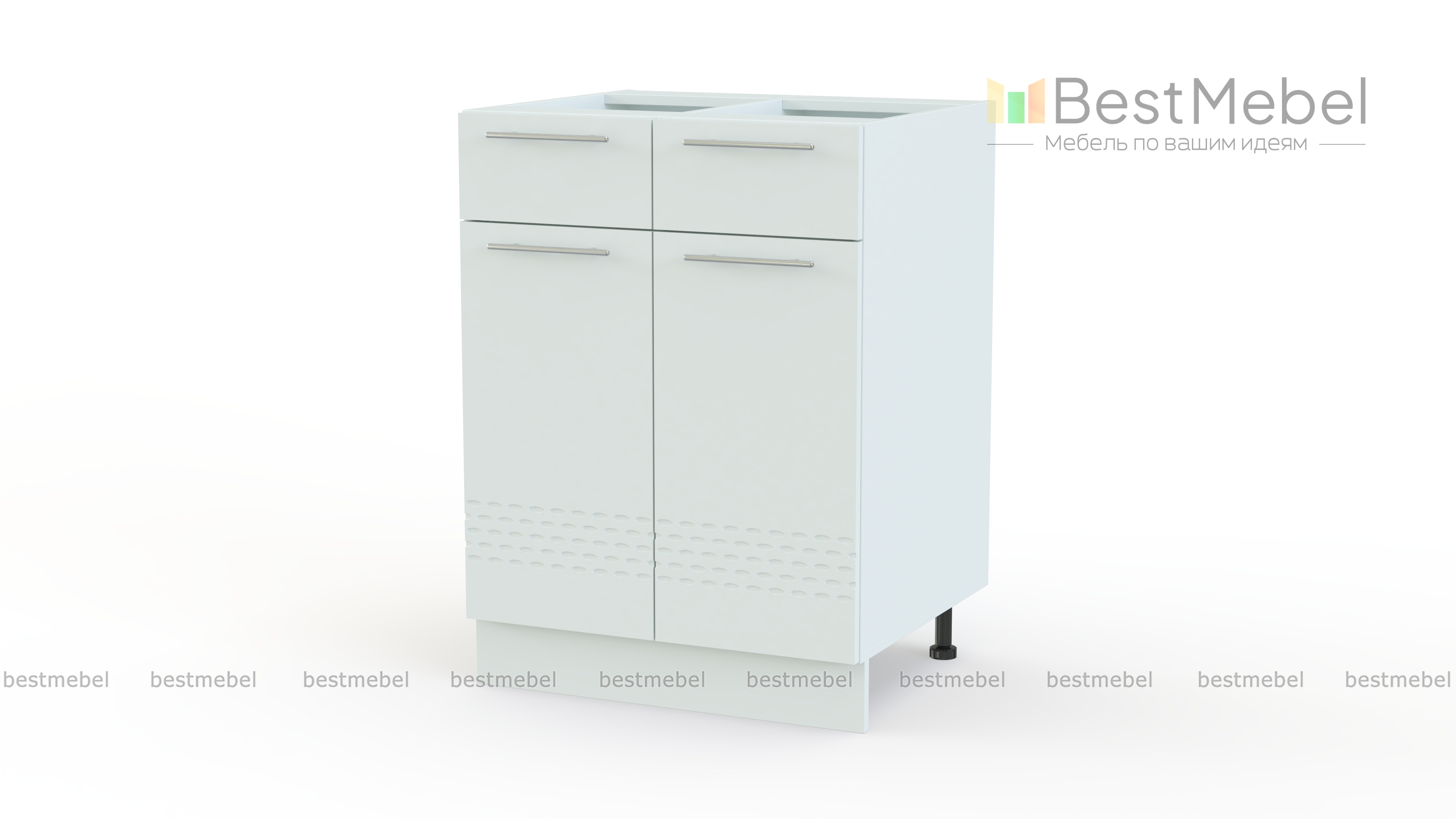 Шкаф нижний 600 2 ящика Капля BMS