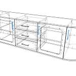 Комод радиусный Флер 8 BMS
