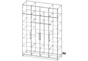 Шкаф распашной Депорте 31  (1800х2600х600)