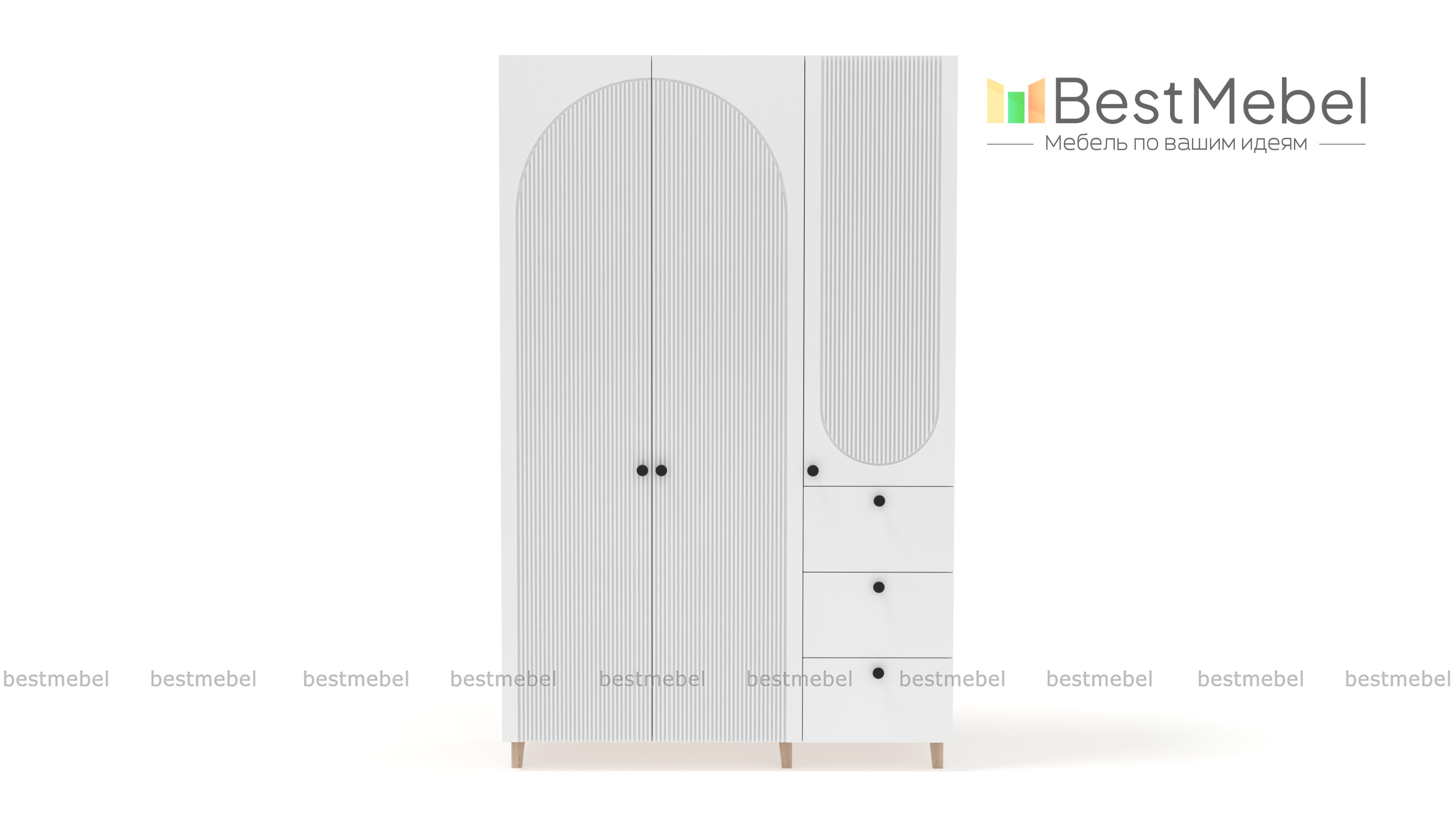 Шкаф распашной Вивьен 7 BMS - Фото