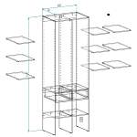 Стеллаж для одежды Мирта 6 BMS