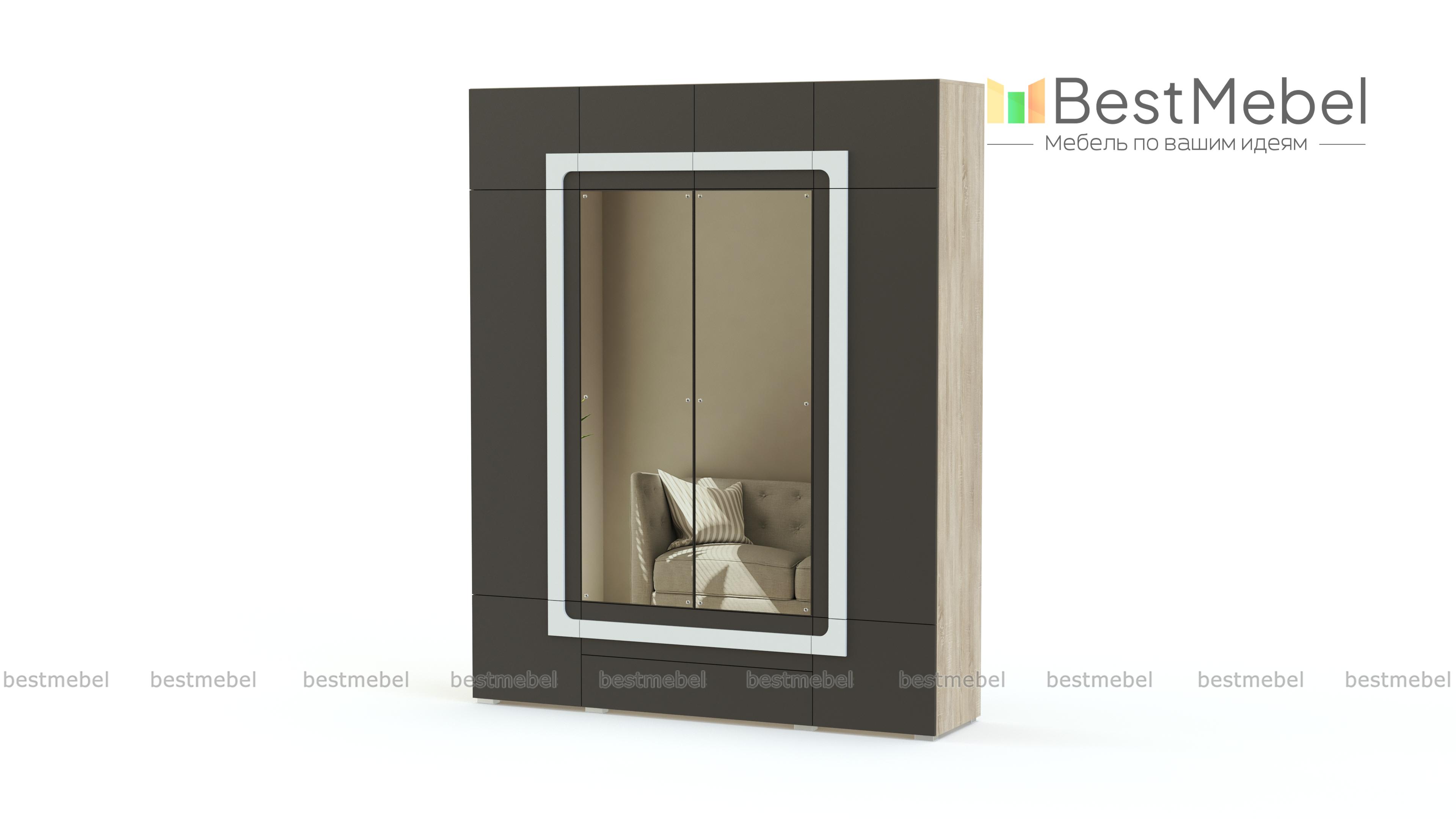 Распашной шкаф Стайл Люкс 19 BMS - Фото