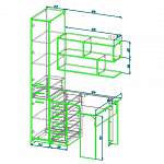 Схема сборки Угловой компьютерный стол со шкафом Марта 12 BMS