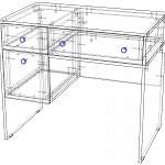 Схема сборки Стол туалетный Астрель 9 BMS