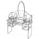 Чертеж Макияжный стол Арина-1 BMS