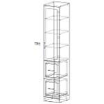 Шкаф книжный 1 №4
