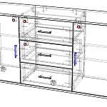 Тумба приставная Флокс 3 BMS