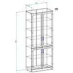 Шкаф книжный 2 №3