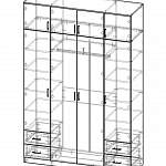 Чертеж Шкаф распашной Зодиак 4.6 BMS