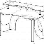 Чертеж Геймерский стол Скилл тип 3 BMS
