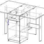 Схема сборки Стол-тумба компактный Элла BMS