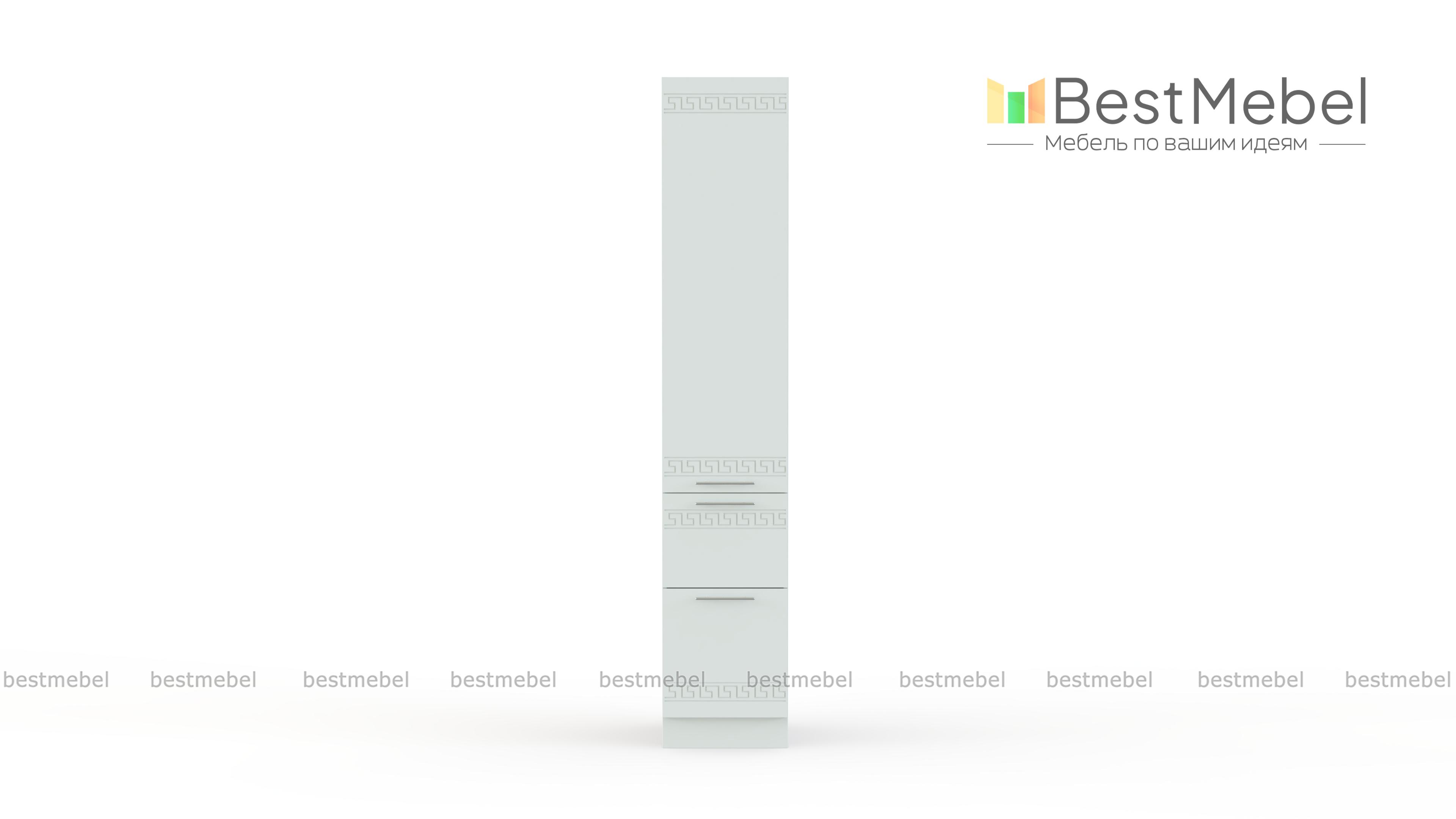 Шкаф-пенал 2 ящика 400 Греция BMS - Фото