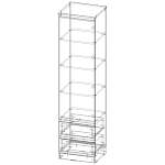 Шкаф-пенал Мальм Malm 1